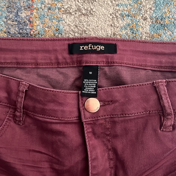 Maroon/Pink Skinny Jeans - Picture 3 of 3